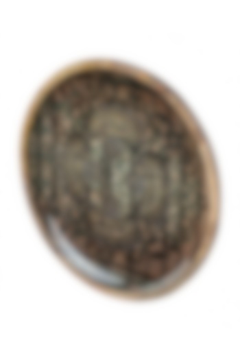 Grey Antique Motif Wooden Plates (Set of 2) by Artychoke at Pernia's Pop Up Shop