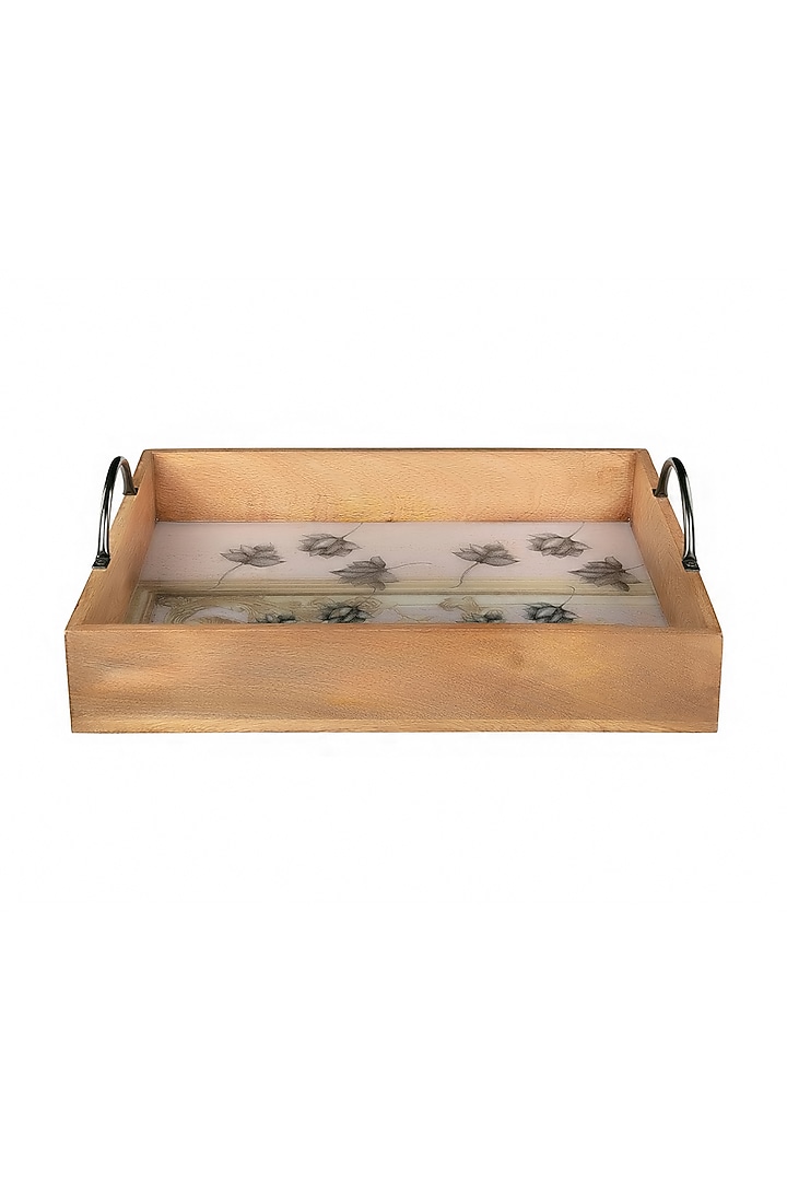 Pink Antique Lotus Crate Tray by Artychoke at Pernia's Pop Up Shop