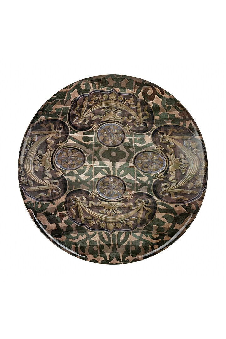 Grey Antique Motif Lazy Susan by Artychoke at Pernia's Pop Up Shop