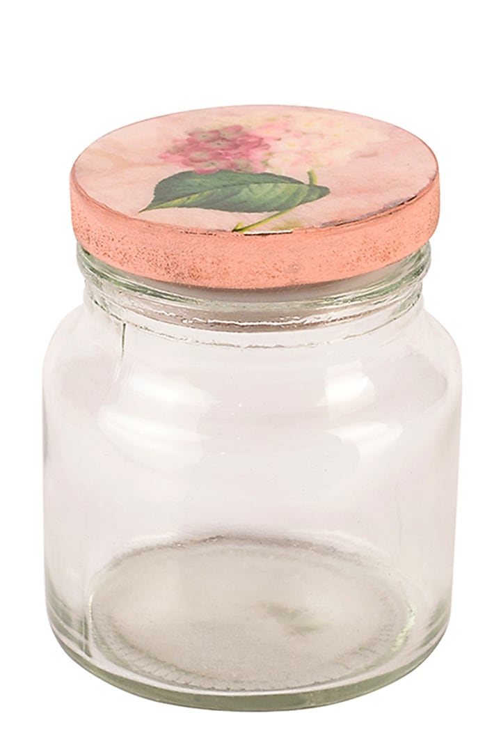 Pink Lotus Jar and Tray Set (Set of 3) by Artychoke at Pernia's Pop Up Shop