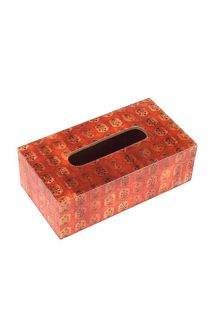 Red Rustica Wooden Tissue Box by Artychoke at Pernia's Pop Up Shop