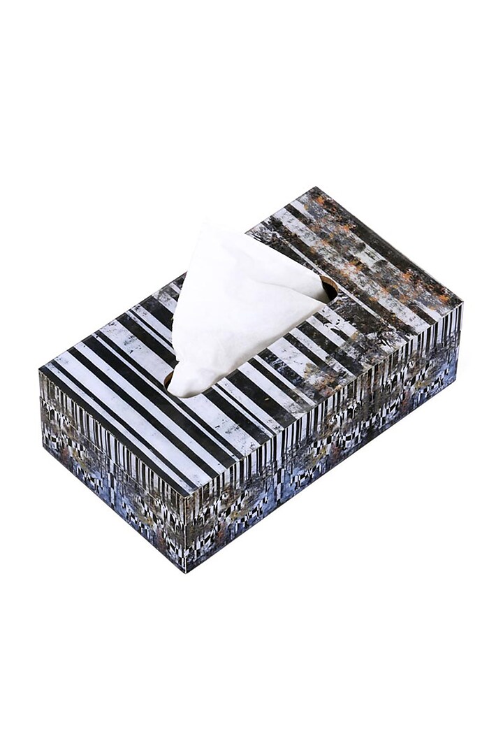 Black Horse Monochrome Tissue Box by Artychoke