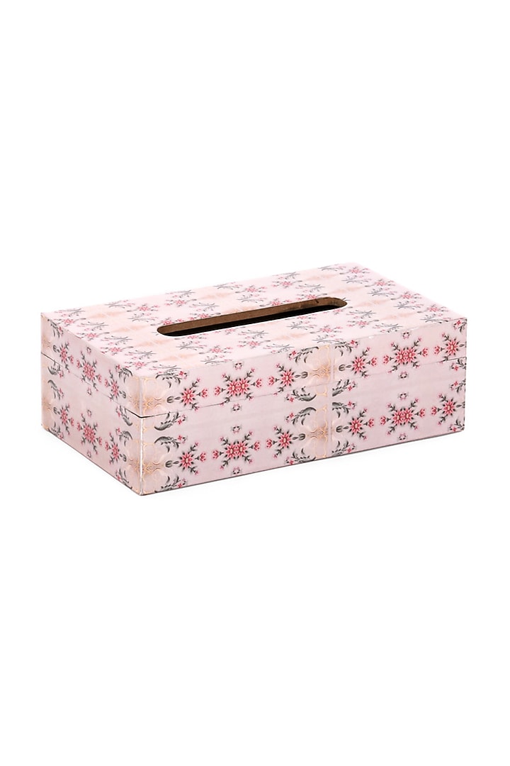 Pastel Pink Wooden Tissue Box by Artychoke at Pernia's Pop Up Shop