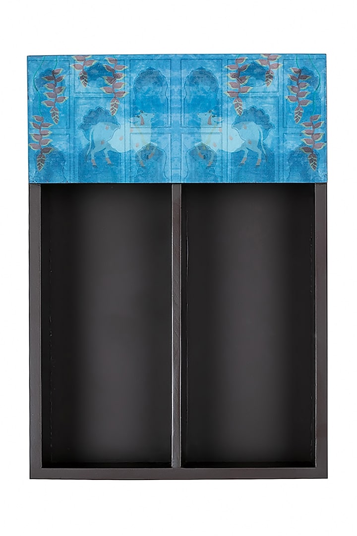 Nandi Blue Cutlery & Napkin Holder Set by Artychoke at Pernia's Pop Up Shop