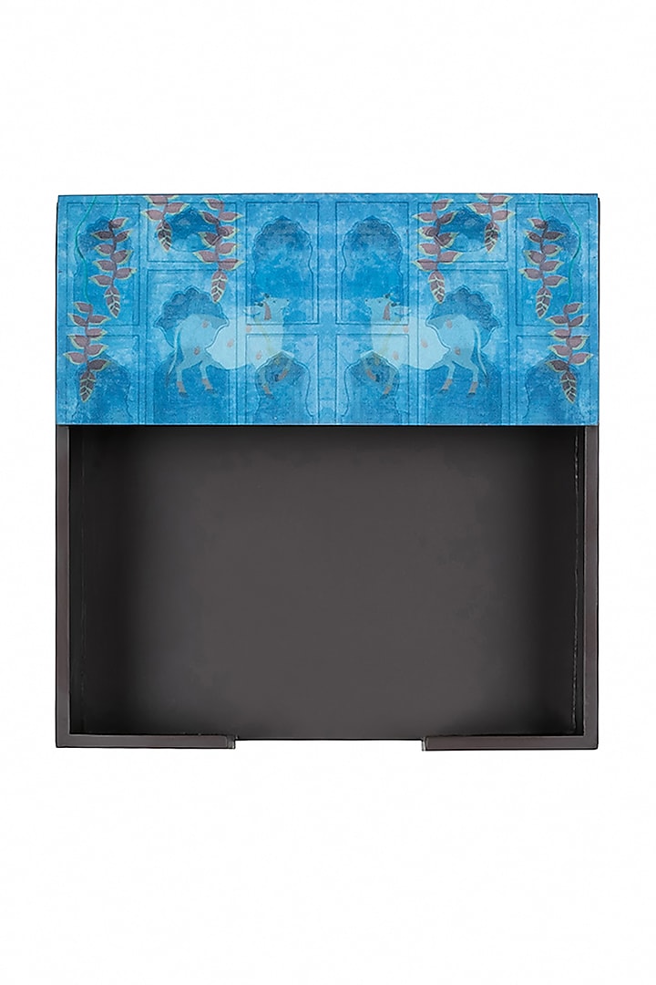 Nandi Blue Cutlery & Napkin Holder Set by Artychoke at Pernia's Pop Up Shop