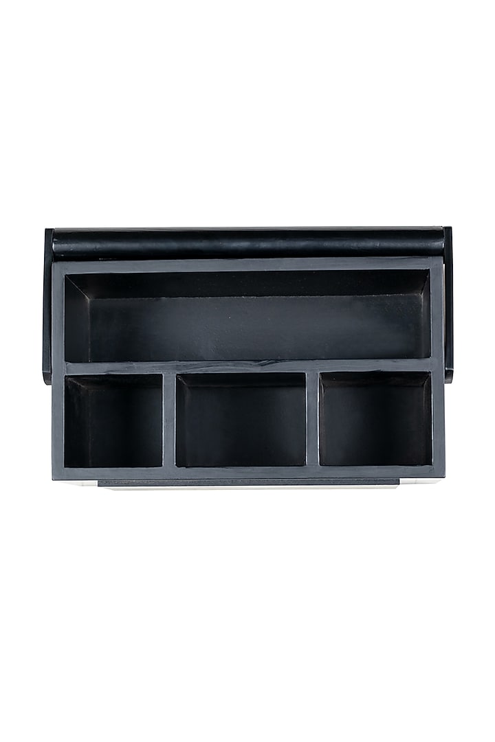 Grey Cement Carved Organiser by Artychoke at Pernia's Pop Up Shop