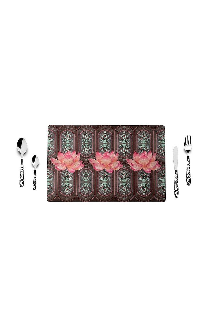 Wine Lotus Table Mats (Set of 8) by Artychoke at Pernia's Pop Up Shop