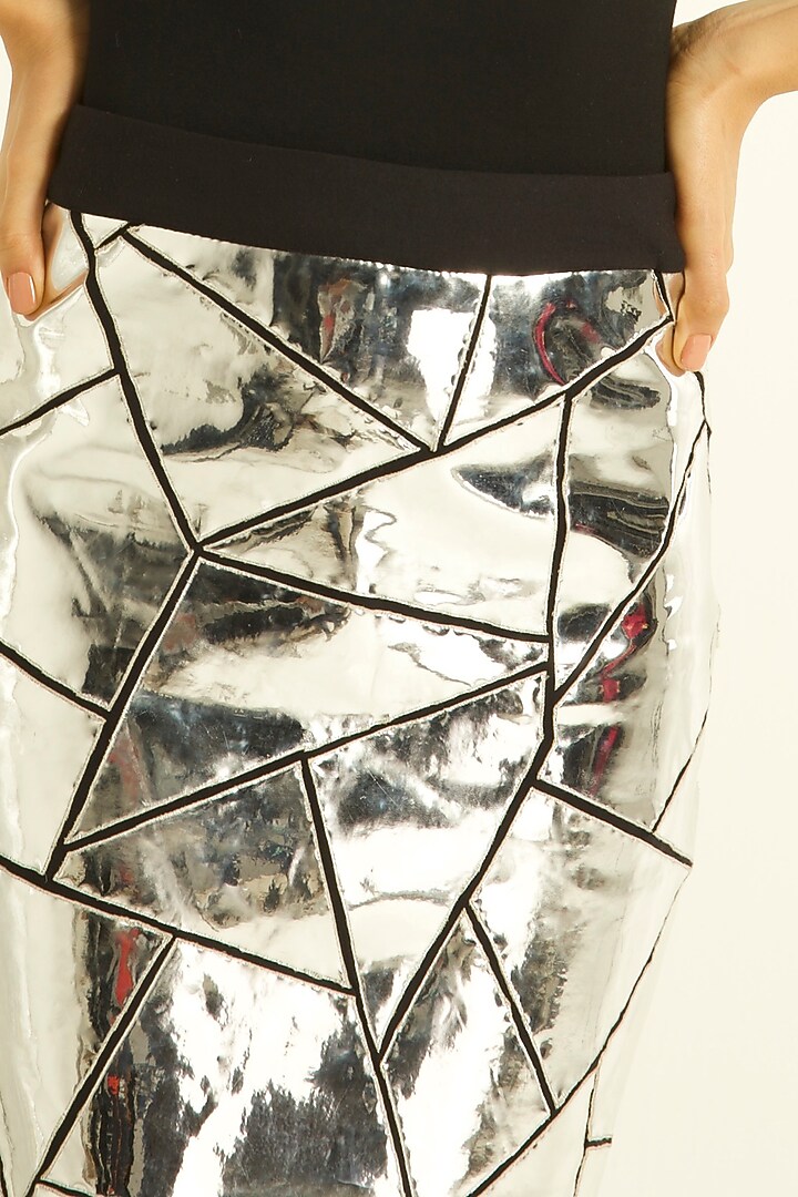 Platinum Bodycon Mini Skirt by Dash and Dot at Pernia's Pop Up Shop