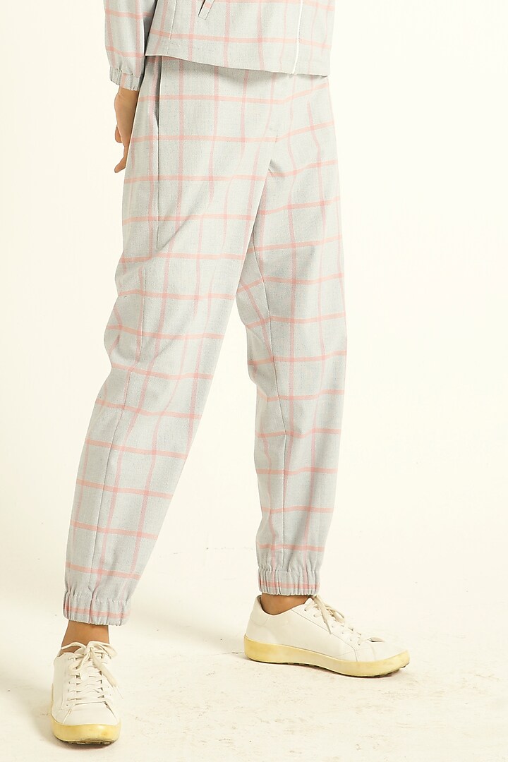 Grey Woven Jogger Pants by Dash and Dot at Pernia's Pop Up Shop