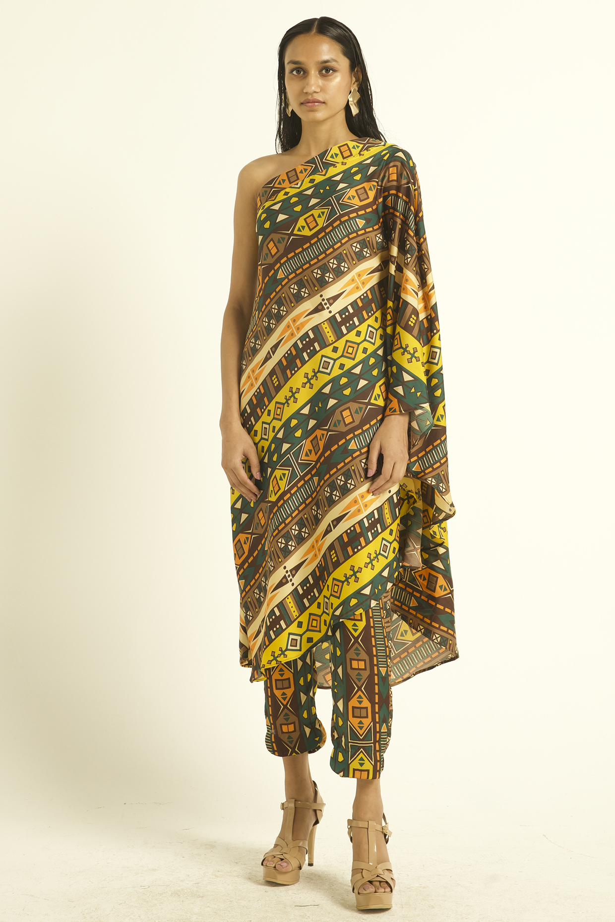 Multi-Colored Polyester Tunic Set by Dash and Dot at Pernia's Pop Up Shop
