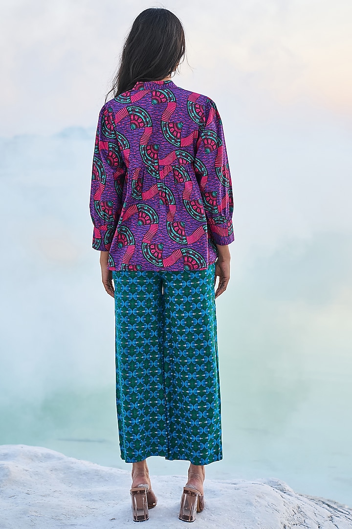 Multi-Coloured Cotton Printed Top by Dash and Dot at Pernia's Pop Up Shop
