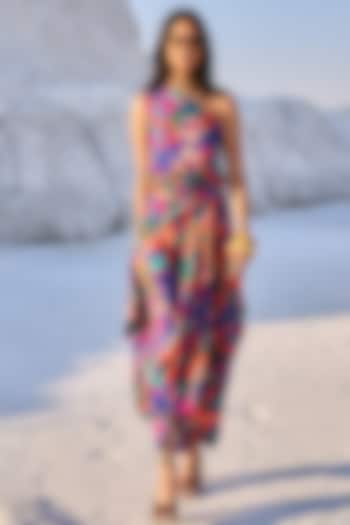 Multi-Coloured Tencel Printed Skirt Set by Dash and Dot at Pernia's Pop Up Shop