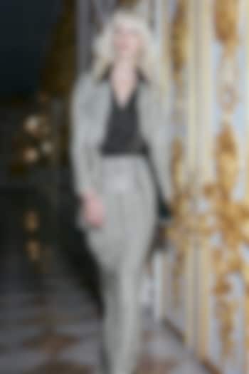 Black & White Monochrome Printed Straight-Cut Skirt Set by Dash and Dot at Pernia's Pop Up Shop