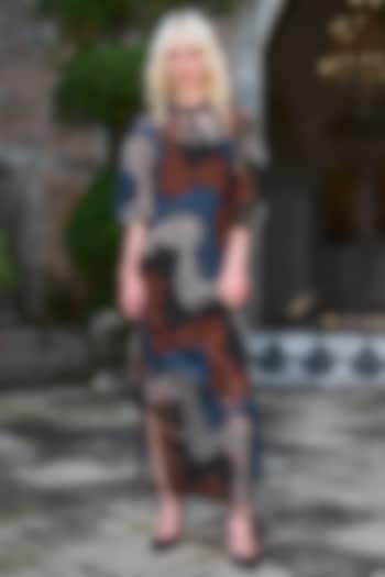 Multi-Colored Recycled Polyester Maxi Vacation Dress by Dash and Dot at Pernia's Pop Up Shop