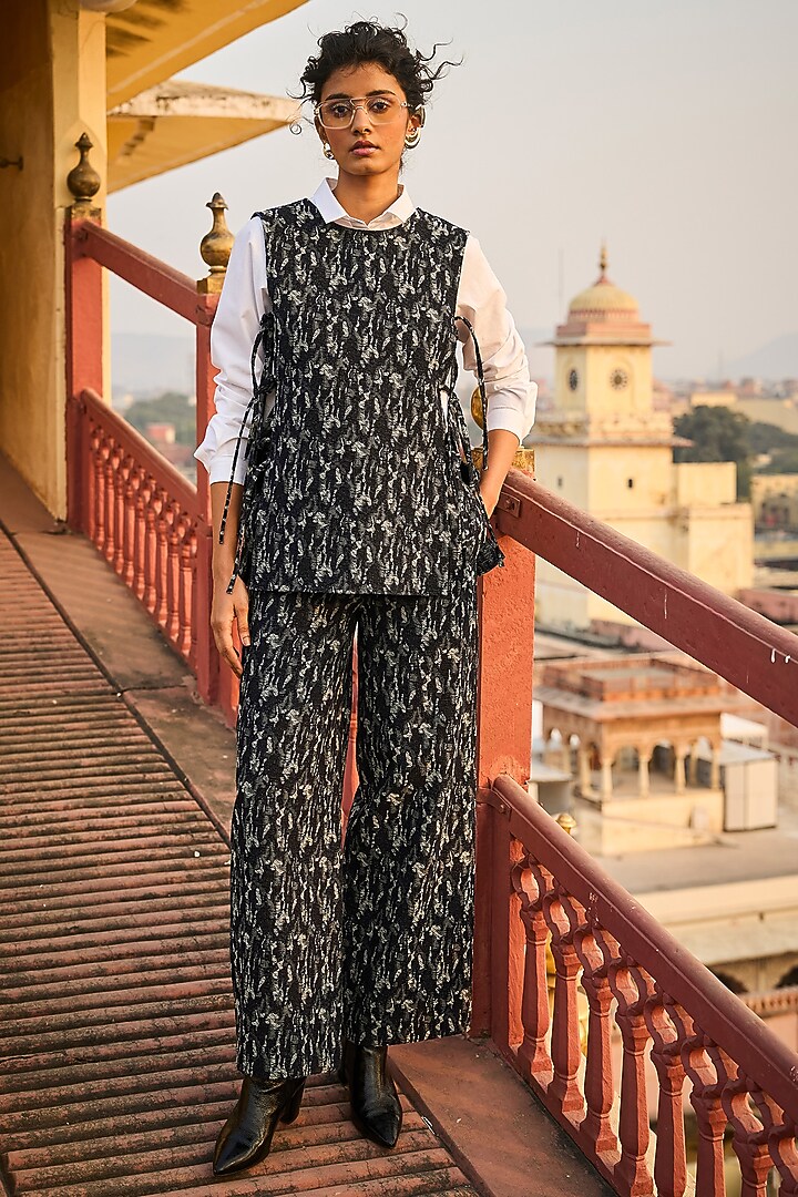 Dark Indigo Denim Sleeveless Overlay by Dash and Dot at Pernia's Pop Up Shop