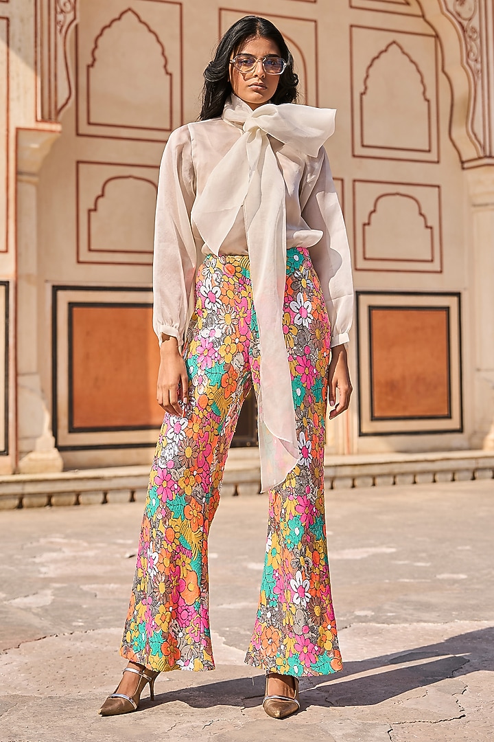 White Organza Shirt by Dash and Dot at Pernia's Pop Up Shop