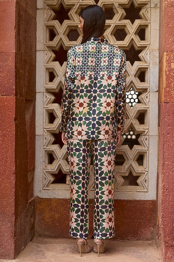 Multi-Colored Viscose Printed Straight Pants by Dash and Dot at Pernia's Pop Up Shop