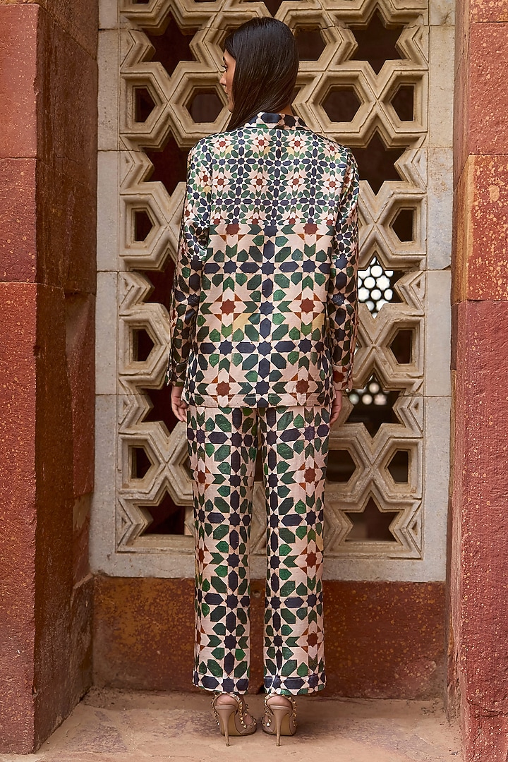 Multi-Colored Viscose Printed Co-Ord Set by Dash and Dot at Pernia's Pop Up Shop