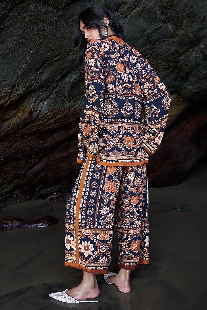 Multi-Colored Organic Viscose Printed Pant Set by Dash and Dot at Pernia's Pop Up Shop