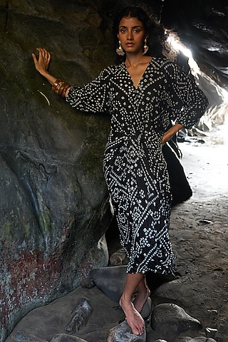 Buy Black Tie Dye Dress for Women Online from India's Luxury Designers 2026 Buy Black Tie Dye Dress for Women Online from India's Luxury Designers 2026