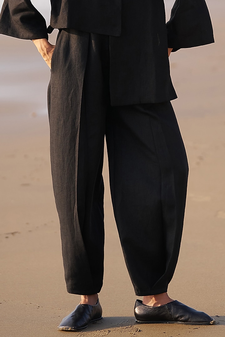 Black Linen Co-Ord Set by Dash and Dot at Pernia's Pop Up Shop