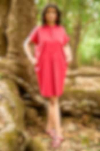 Maroon Organic Cotton Kaftan Summer Dress by Dash and Dot at Pernia's Pop Up Shop