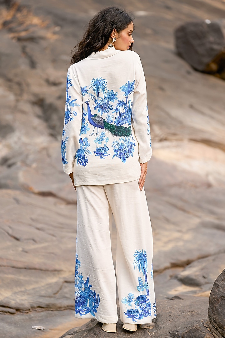 Multi-Colored Viscose & Linen Printed Boxy Shirt by Dash and Dot at Pernia's Pop Up Shop