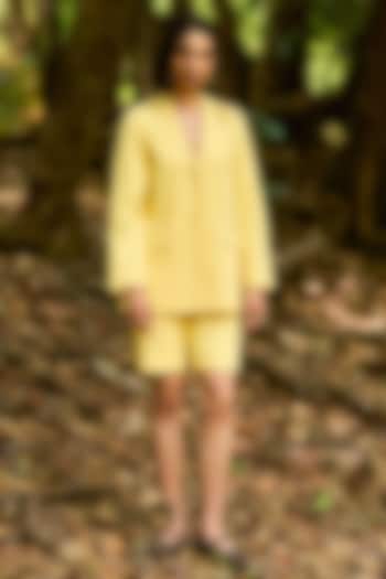 Butter Yellow Organic Cotton Co-Ord Set by Dash and Dot at Pernia's Pop Up Shop