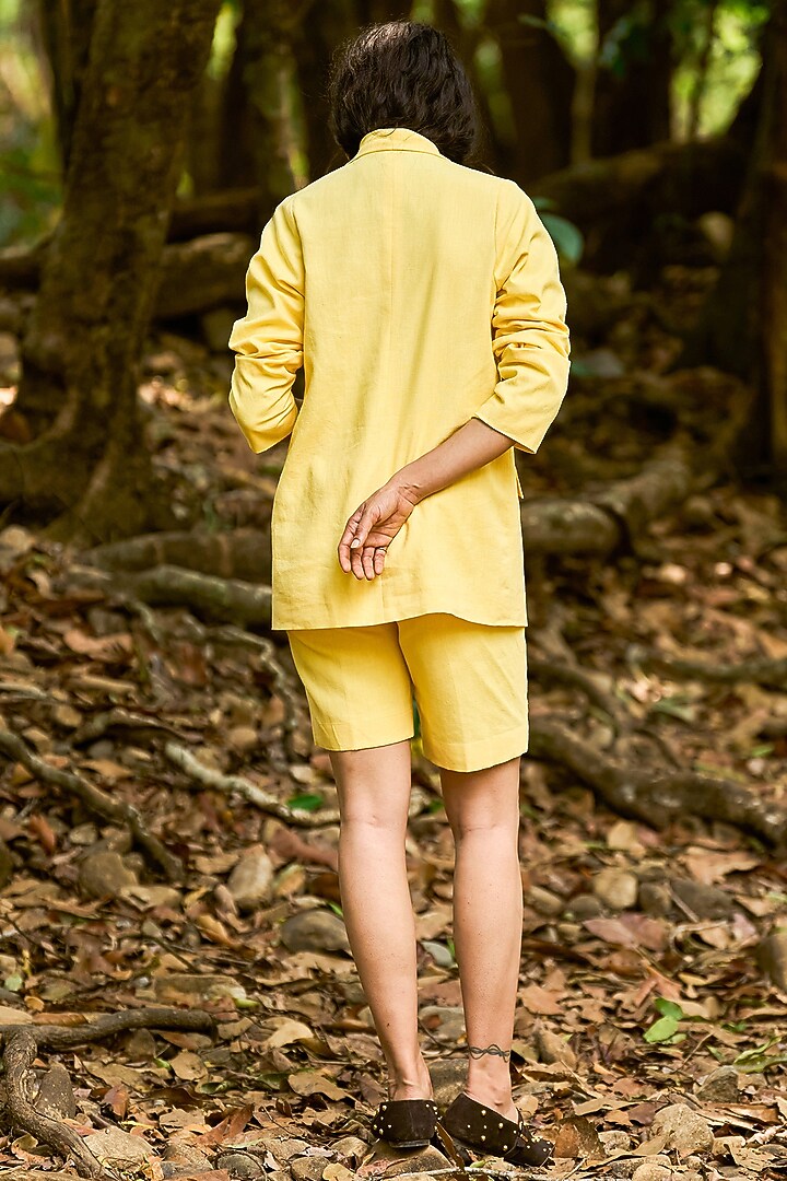 Butter Yellow Organic Cotton Co-Ord Set by Dash and Dot at Pernia's Pop Up Shop