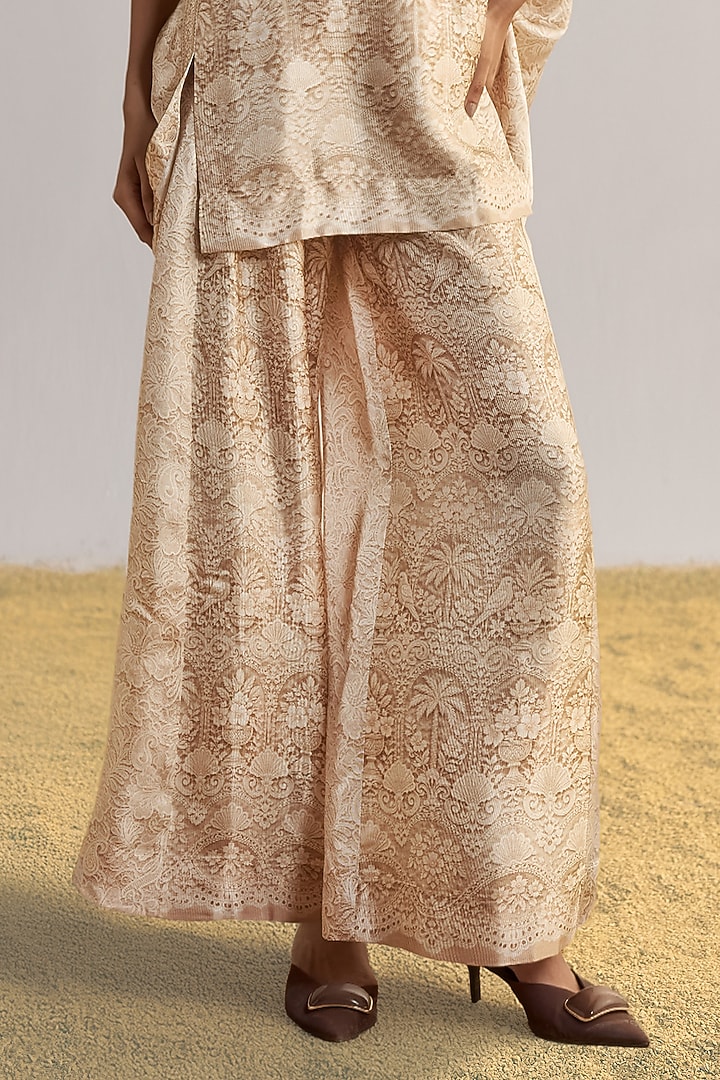 Sand & Ivory Viscose Printed Co-Ord Set by Dash and Dot at Pernia's Pop Up Shop