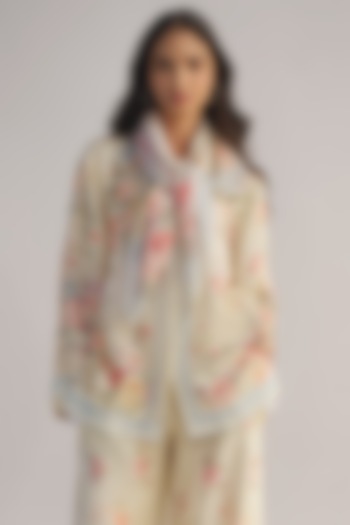 Multi-Colored Viscose Floral Printed Scarf by Dash and Dot at Pernia's Pop Up Shop