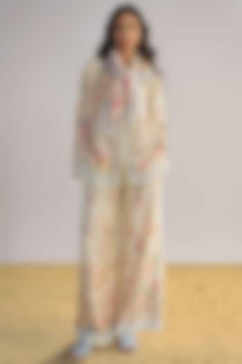 Multi-Colored Viscose Floral Printed Co-Ord Set by Dash and Dot at Pernia's Pop Up Shop