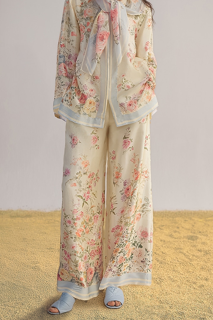 Multi-Colored Viscose Floral Printed Co-Ord Set by Dash and Dot at Pernia's Pop Up Shop