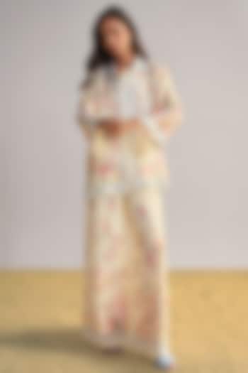 Multi-Colored Viscose Floral Printed Co-Ord Set by Dash and Dot at Pernia's Pop Up Shop