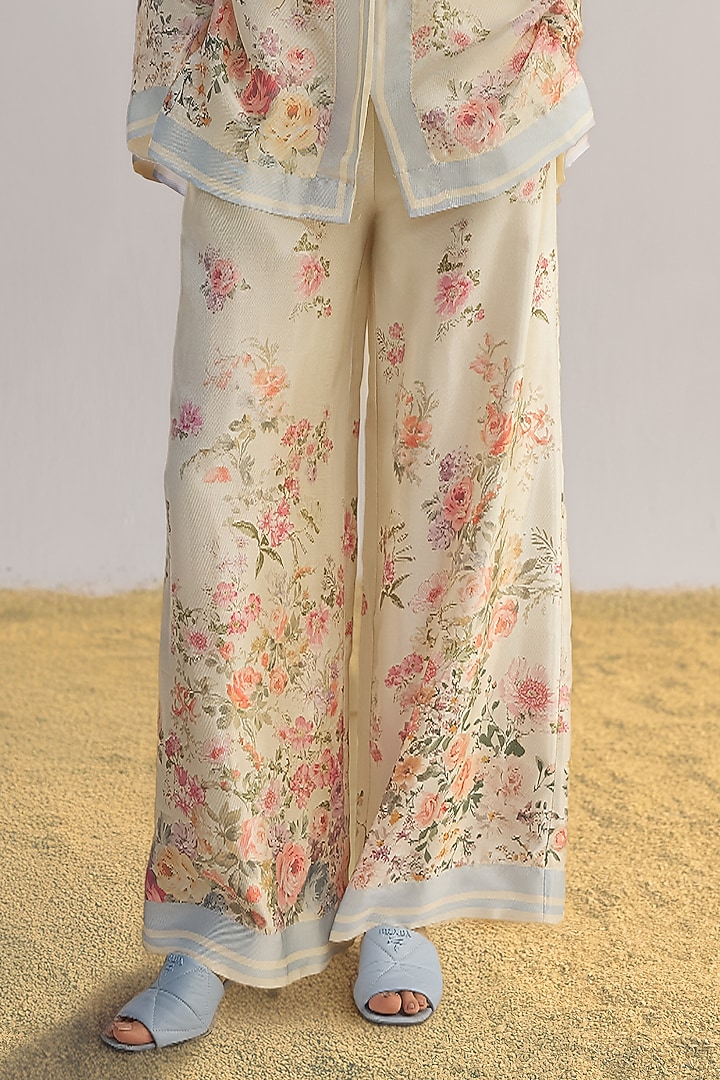 Multi-Colored Viscose Floral Printed Co-Ord Set by Dash and Dot at Pernia's Pop Up Shop