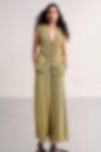 Multi-Colored Recycled Polyester Striped Waistcoat by Dash and Dot at Pernia's Pop Up Shop