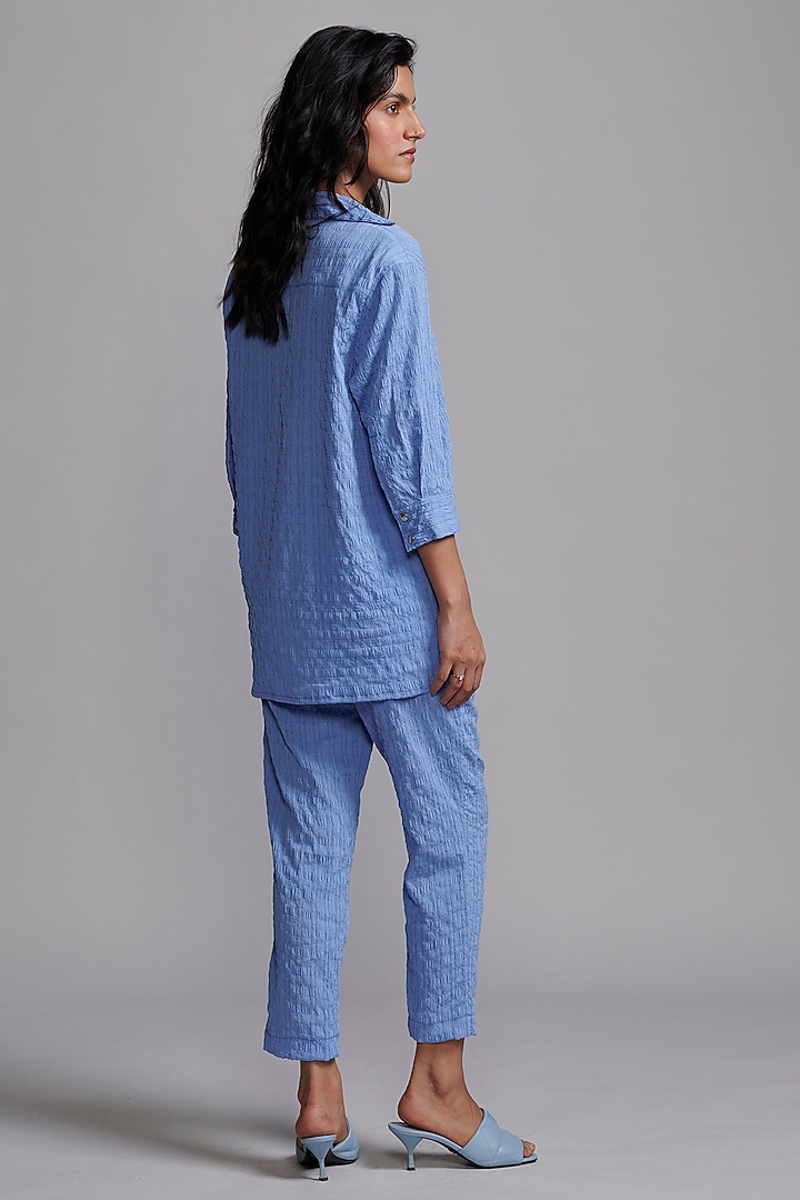 Sky Blue Recycled Polyester Co-ord Set by Dash and Dot at Pernia's Pop Up Shop
