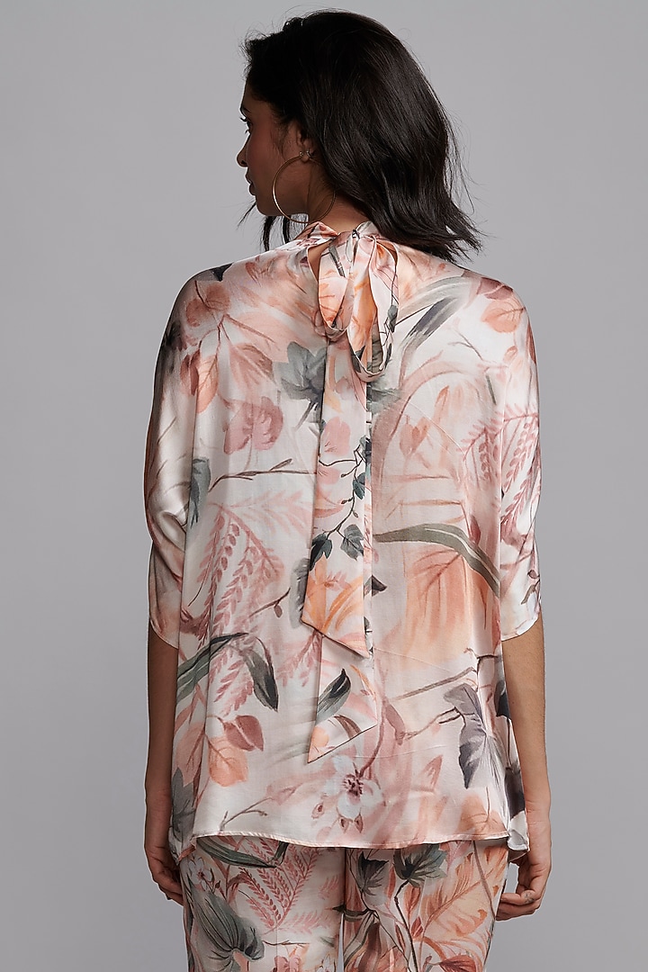 Multi-Colored Viscose Leaf Printed Co-Ord Set by Dash and Dot at Pernia's Pop Up Shop