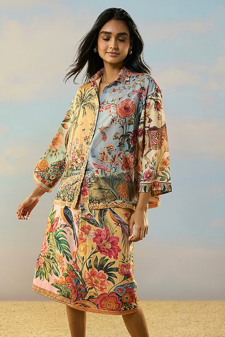 Multi-Colored Viscose Tropical Printed Shirt by Dash and Dot at Pernia's Pop Up Shop