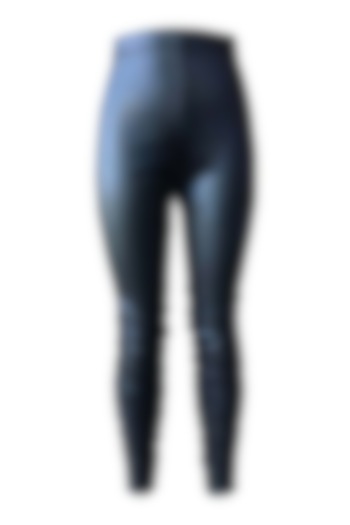 Black Polyester Leggings by Dash and Dot