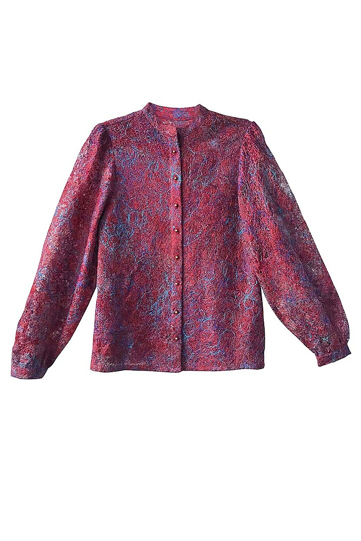 Multi-Colored Embroidered Button-Down Shirt by Dash and Dot