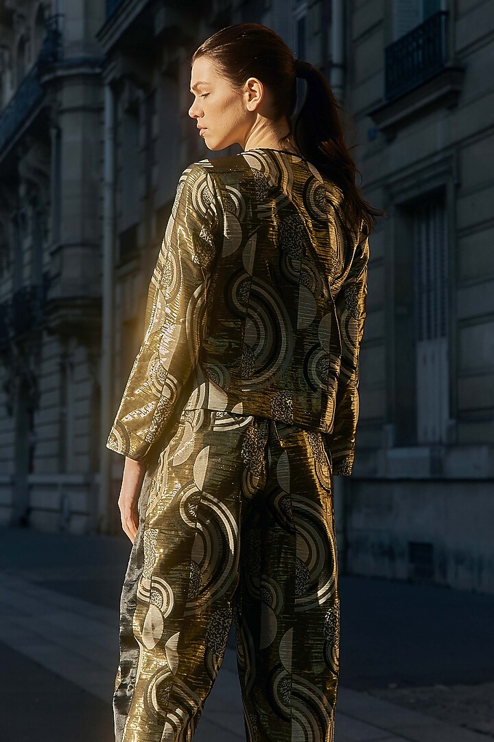 Golden & Black Wrapped Top by Dash and Dot at Pernia's Pop Up Shop