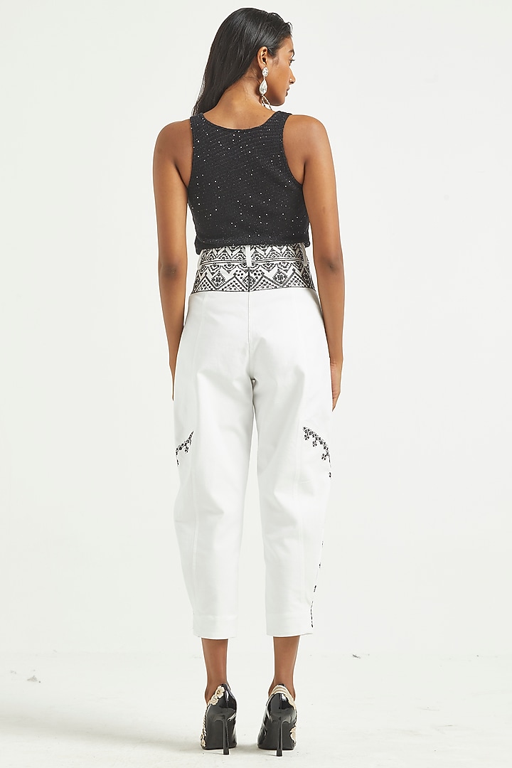 Black Cotton Tank Top by Dash and Dot at Pernia's Pop Up Shop