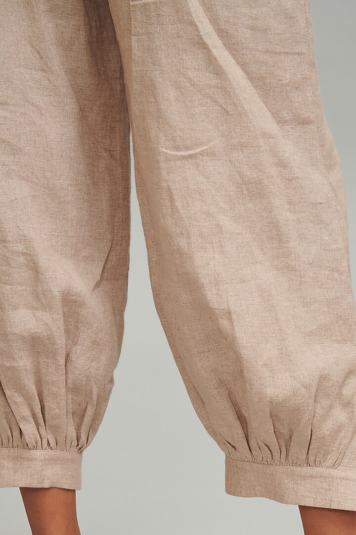 Natural Colored Linen Jumpsuit by Dash and Dot at Pernia's Pop Up Shop