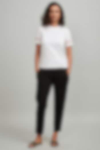 Black Viscose Cigarette Pants by Dash and Dot at Pernia's Pop Up Shop