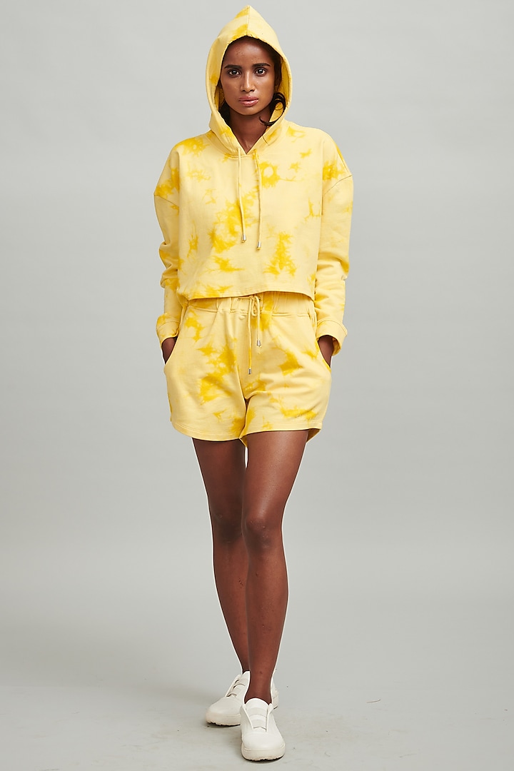Yellow Tie-Dye Co-Ord Set by Dash and Dot
