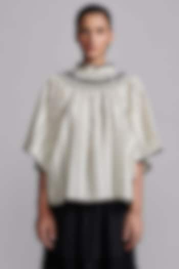 Beige Cotton Top by Dash and Dot at Pernia's Pop Up Shop