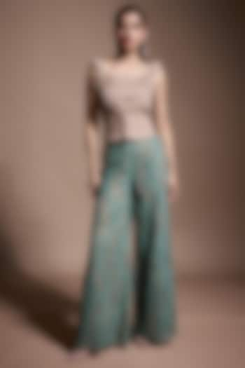 Seafoam Recycled Polyester Pants by Dash and Dot at Pernia's Pop Up Shop