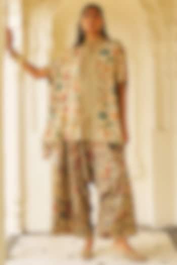 Multi-Colored Bemberg Printed Pants by Dash and Dot at Pernia's Pop Up Shop