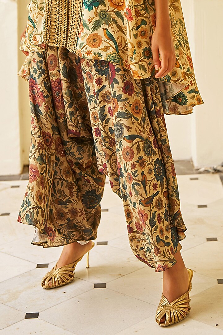 Multi-Colored Bemberg Printed Pants by Dash and Dot at Pernia's Pop Up Shop